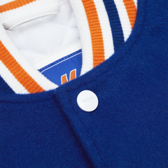 New York or Nowhere x New York Mets Youth Light Royal Varsity Jacket
