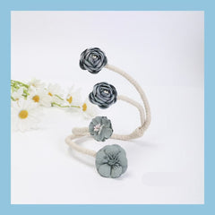 Flower curtain tie twist tie