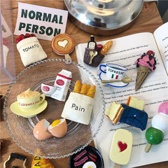 3D Simulation Food Fridge Magnet