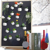 Artificial flower plant refrigerator magnet
