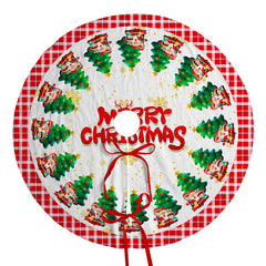 Christmas tree skirt holiday party scene decoration