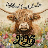 Highland Cow Calendar 2026