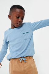 Dusty Blue Edward Long Sleeve Tee