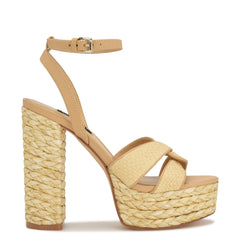 Hayya Woven Platform Sandals