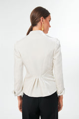 Ivory Velvet Annabelle Bride Jacket