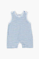 Blue Terry Sleeveless Play Overall