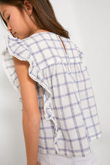 Blue River Check Mala Blouse