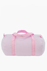Pink Seersucker Baby Duffel