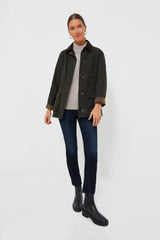 Classic Olive Beadnell Wax Jacket