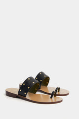 Black Imma Capri Sandals