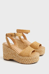 Wicker Raffia April Heels