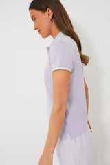 Purple Short Sleeve Tour Pique Val Polo