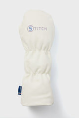 White Wildflower Leather Head Cover