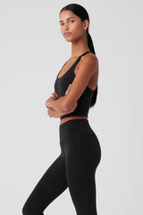 Sleek Back Bra Tank - Black