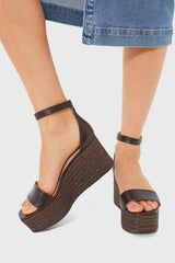 Cacao Gianna Wedge Sandals