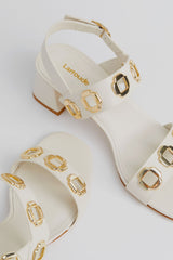 Ivory Milan Heeled Sandals