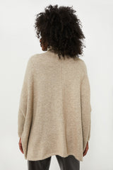 Taupe Turtleneck Soft Sweater