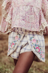Blue River Check Asya Shorts