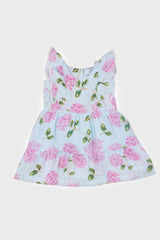 Hydrangeas Picot Edged Dress