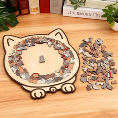 Colorful Irregularly Shaped Wooden Puzzle