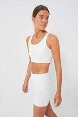 White Cane Jean Sports Bra