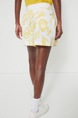 Poly Stretch Wide Leg Pleated Short