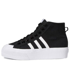 (WMNS) adidas Nizza Platform Mid 'Core Black White' FY2783