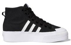 (WMNS) adidas Nizza Platform Mid 'Core Black White' FY2783
