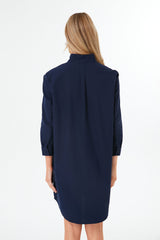 French Navy Polly Dress