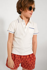 Orange Lobster Swim Trunks