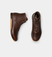 Women's High-Top Leather Trainer