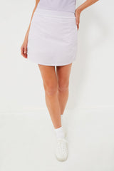 Purple Gingham Aim 4 Way Stretch 17 Inch Skort
