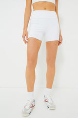 White Cane 4 Inch Aaron Tennis Short