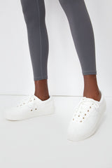 White Nylite Bold Plus Canvas Sneakers