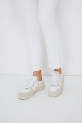 White Natural Pierre V-10 Sneakers