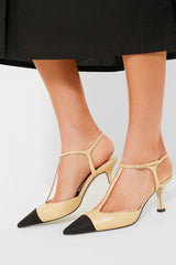 Nude Leather Margot Heels