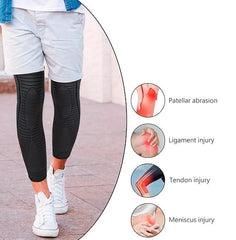 Mugwort-infused warming knee and leg sleeves