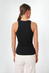 Black Lily Rib Tank