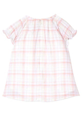 Pink and White Smocked Dress