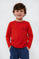 Oso Red Edward Long Sleeve Tee