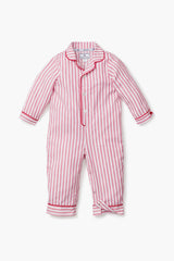 Infant Antique Red Ticking Romper