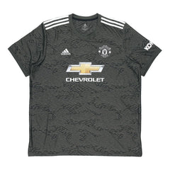 adidas MUFC A JSY 20-21 Season Manchester United Away SW Fan Edition Sports Short Sleeve Jersey Green EE2378