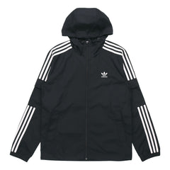 adidas originals 3-stripes Wb Fz Hoodie Jacket For Men Black GN3475