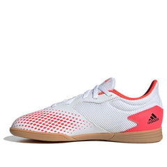 (GS) adidas Predator 20.4 Indoor Sala Boots J Shoes 'White Black Orange' EG0930