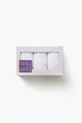 White Low Rise Thong 3 Pack