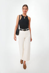 Black Lily Rib Tank