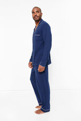 Navy Luxe Pima Pajama Set