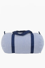 Blue Seersucker Baby Duffel