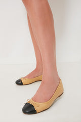Camille Cap Toe Leather Flats