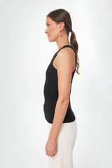Black Lily Rib Tank